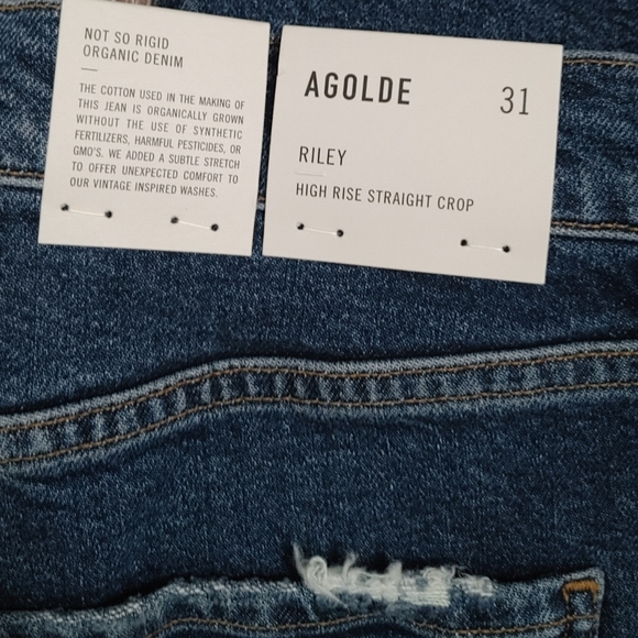 AGOLDE Riley High Rise Straight Crop Jeans - Picture 10 of 16